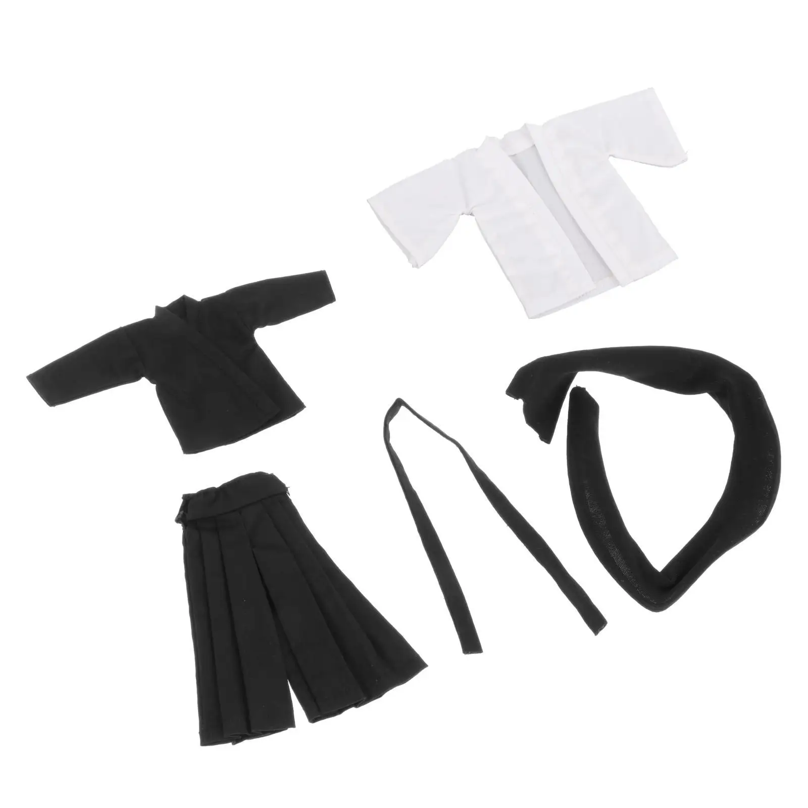 4 шт. наборы униформы ушу в масштабе 1/12 для костюма фигурок солдата 6 дюймов