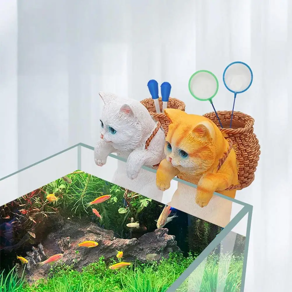 

Аквариум для рыб, креативная Милая подвеска на рюкзак, кошка, искусственные украшения, аквариум, ландшафтное украшение для аквариума