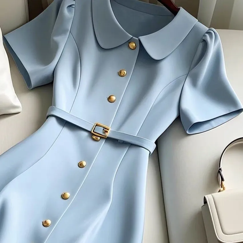 Сплошное цветное вечернее платье трапециевидной формы новое летнее женское с