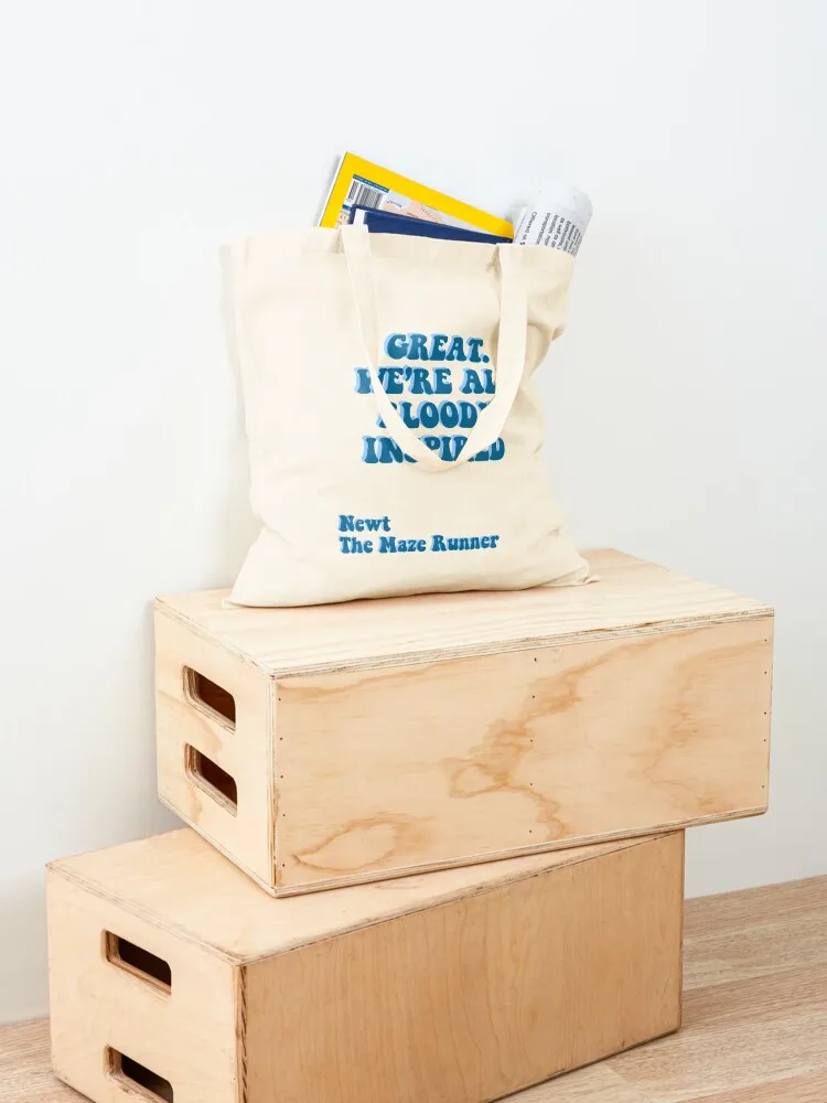 GREAT WE’RE ALL BLOODY INSPIRED - Newt The Maze Runner Tote Bag sac pour femme Сумки для конфет Подарочные пакеты