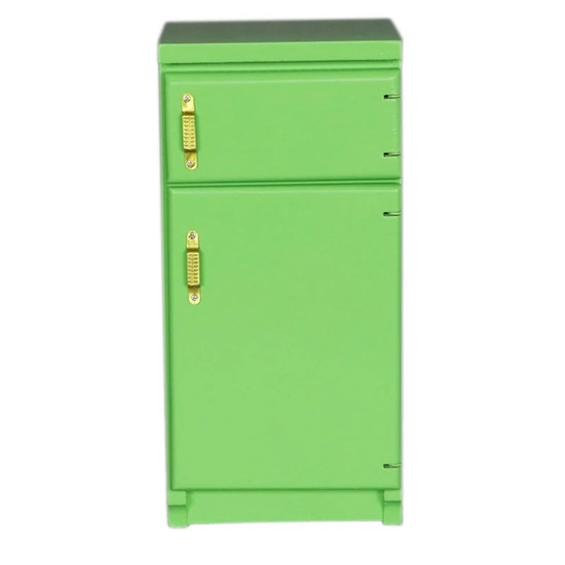 

1: 12 Dollhouse Refrigerator Miniature Furniture Living Room Pretend Play Toy Mini House Decoration