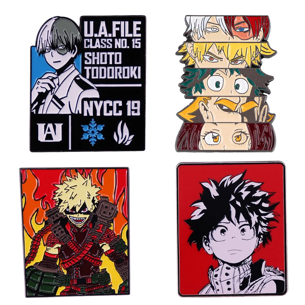 

My Hero Academia Anime Briefcase Badges Enamel Pin Women's Brooch Lapel Pins for Backpacks Jewelry Accessories Gift Collections