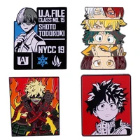 my hero academia anime briefcase badges enamel pin womens brooch lapel pins for backpacks jewelry accessories gift collections