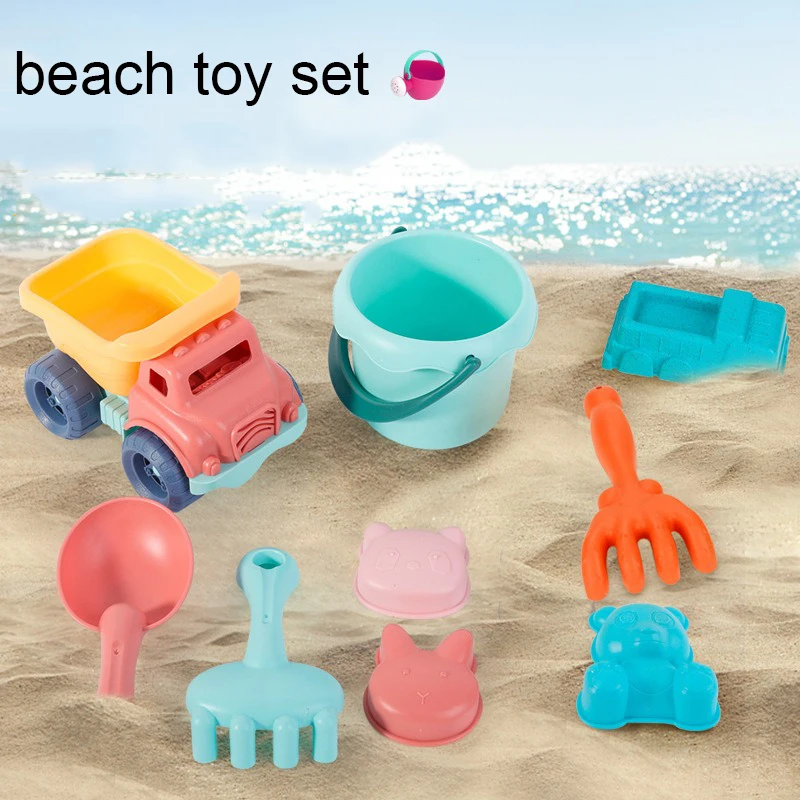 

Детские пляжные игрушки, летнее песочное ведро, водные игрушки, набор песочного ящика, стол из песка, мягкая лопата, песок, семейные детские ...
