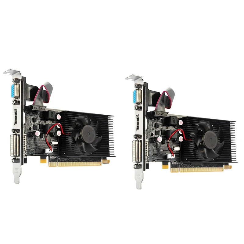 2 шт., видеокарта HD7450, 64 бит, 2 Гб, GDDR3, PCI-E, 2,0x16