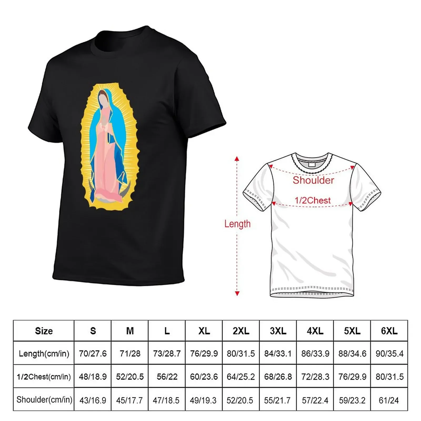 Футболка Virgen de Guadalupe/Virgin/Masonona/Наша леди мужская одежда на день Святого Валентина