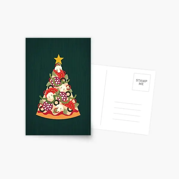 

Открытка с изображением пиццы на земле, черного цвета, в подарок