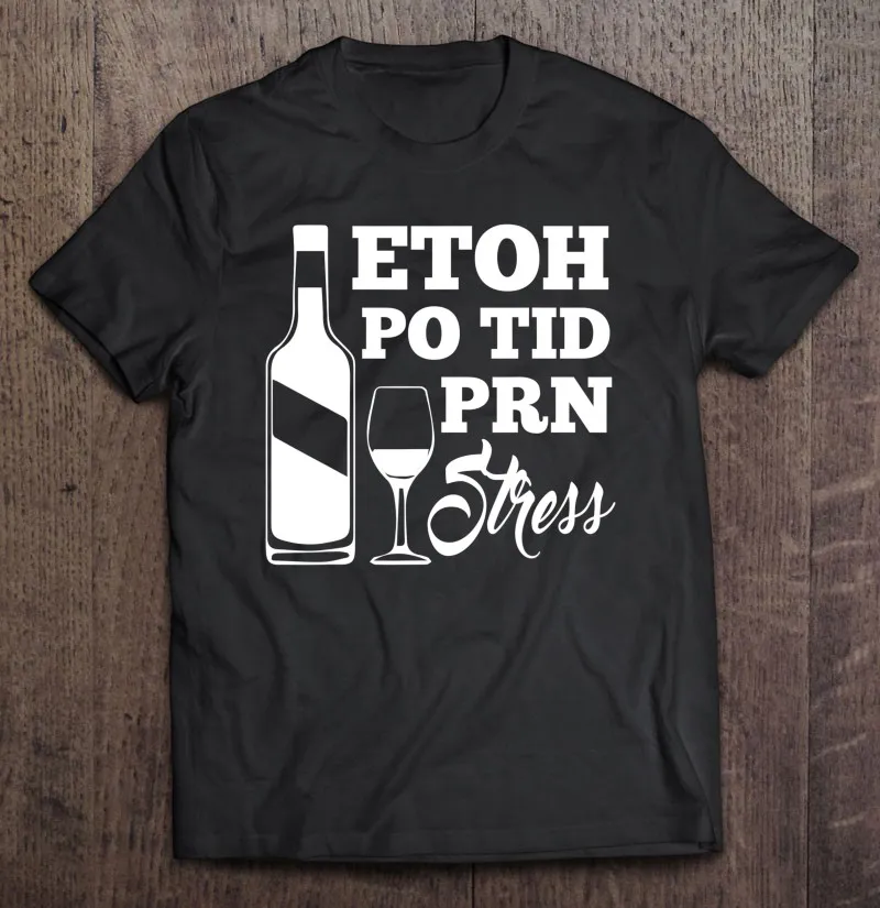 

Футболка Etoh Po Tid Prn для снятия стресса забавная медсестра оверсайз мужская одежда Графические футболки для женщин футболка для женщин
