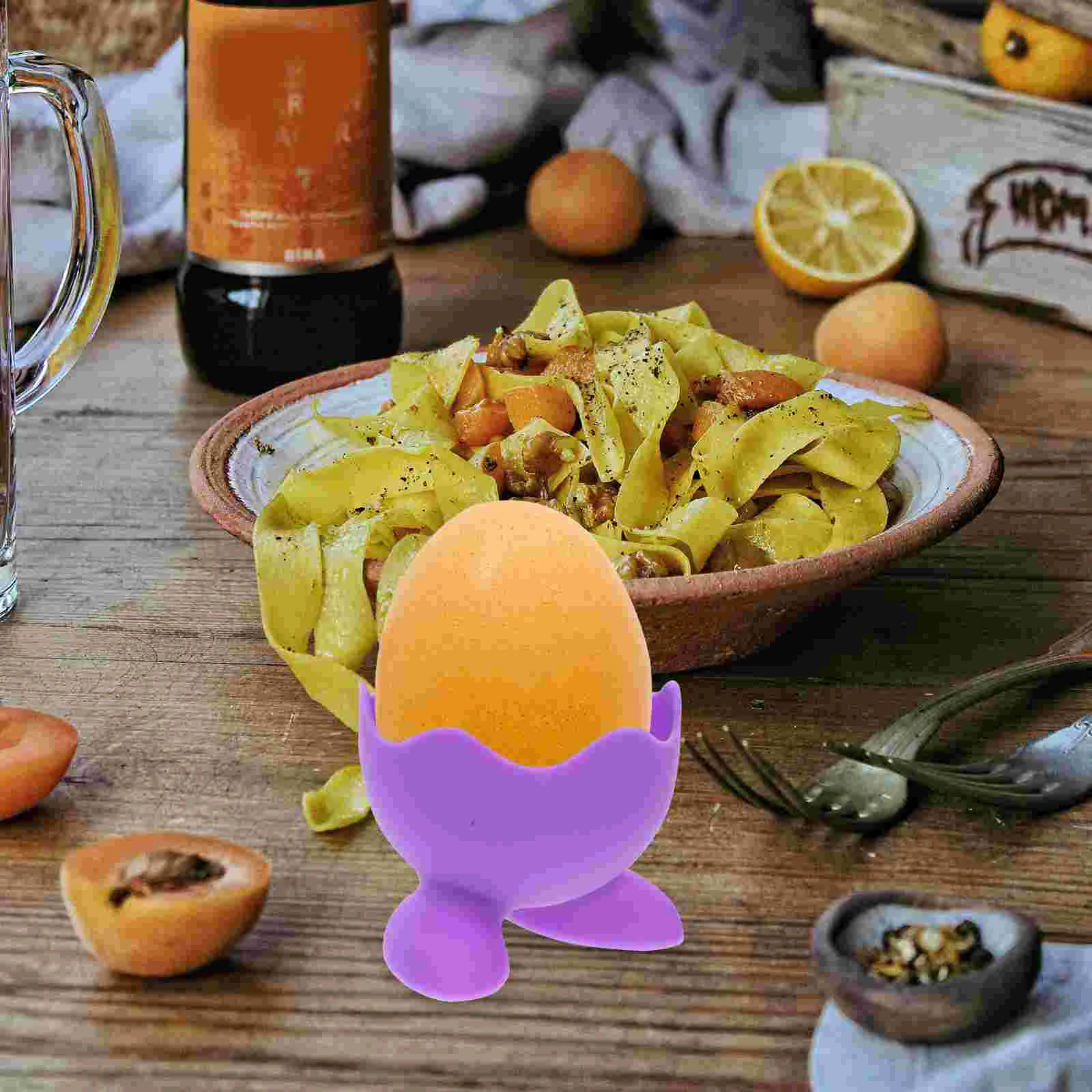

Egg Holder Boiled Cup Cups Silicone Softeggs Holders Poacher Hard Storage Stand Poaching Cooker Poached Tray Breakfast Container