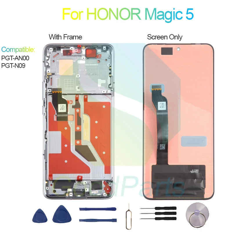 Фото Проверка перед отправкой для HONOR Magic 5: дисплей, сенсорный экран, панель дигитайзера, сборка ЖК-экрана PGT-AN00, PGT-N09, экран Magic 5 №4