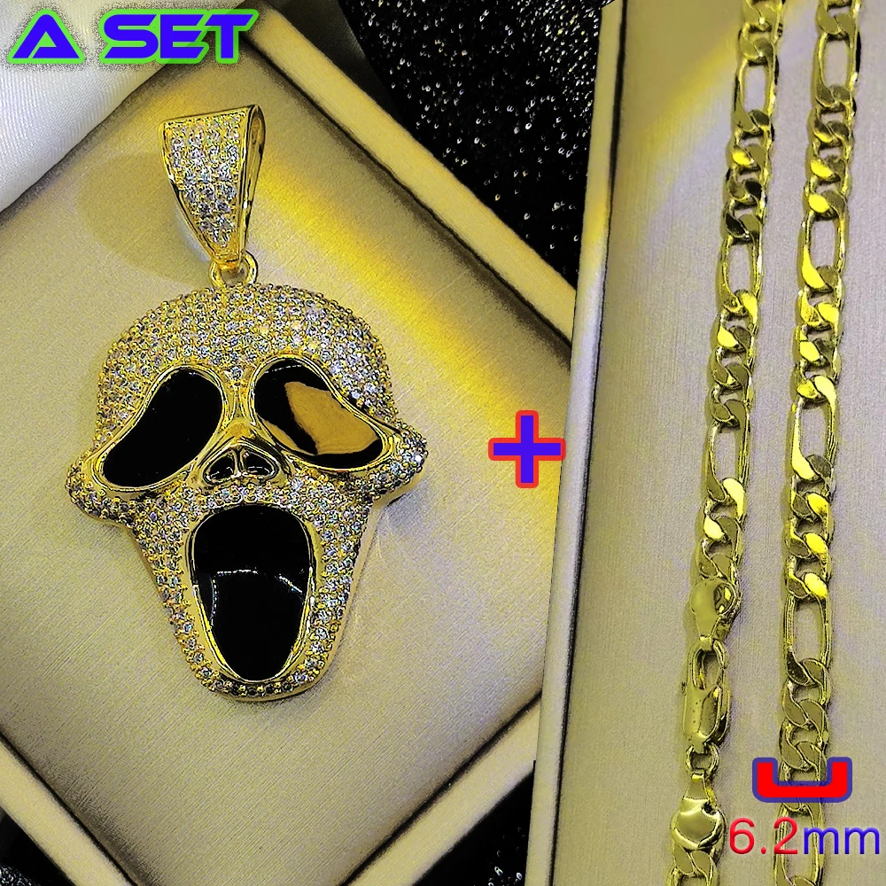 Высококачественное популярное на заказ ожерелье в стиле хип-хоп жуткая