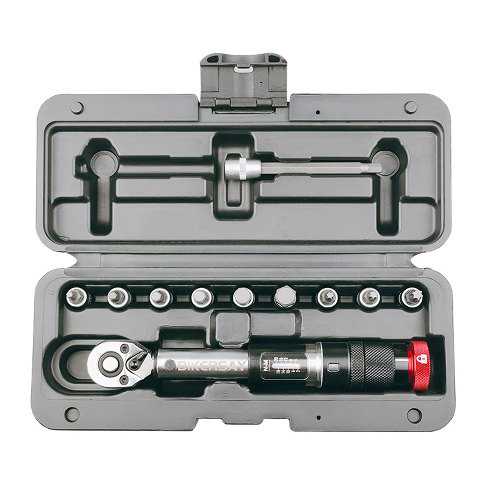 

Bicycle Torque Wrench 1/4 Inch Driver Allen Key Tool Socket Set Kit 2-20Nm Bike Maintenance Repair Tool Kit with Storage Box