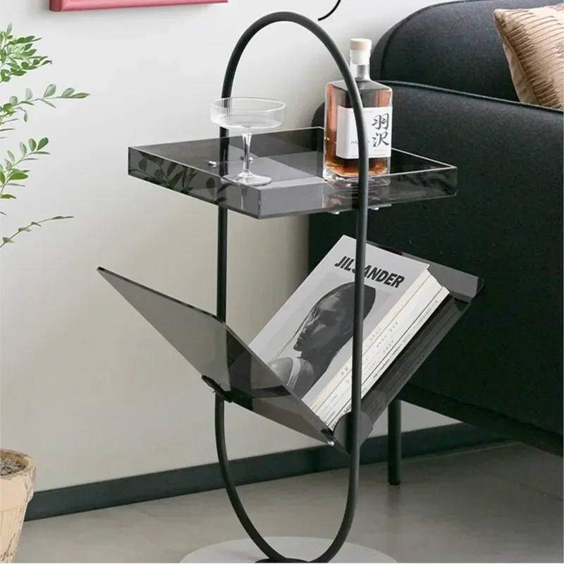 Приставной столик для дивана акриловая стойка хранения журналов маленькая