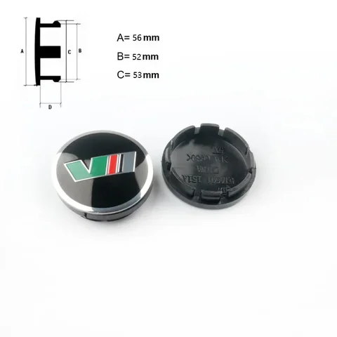 Колпачки на колесные диски 4 шт., 56 мм 60 мм, для Skoda Octavia 1 2 3 A5 A7 Fabia VRS MK1 MK2 MK3, аксессуары