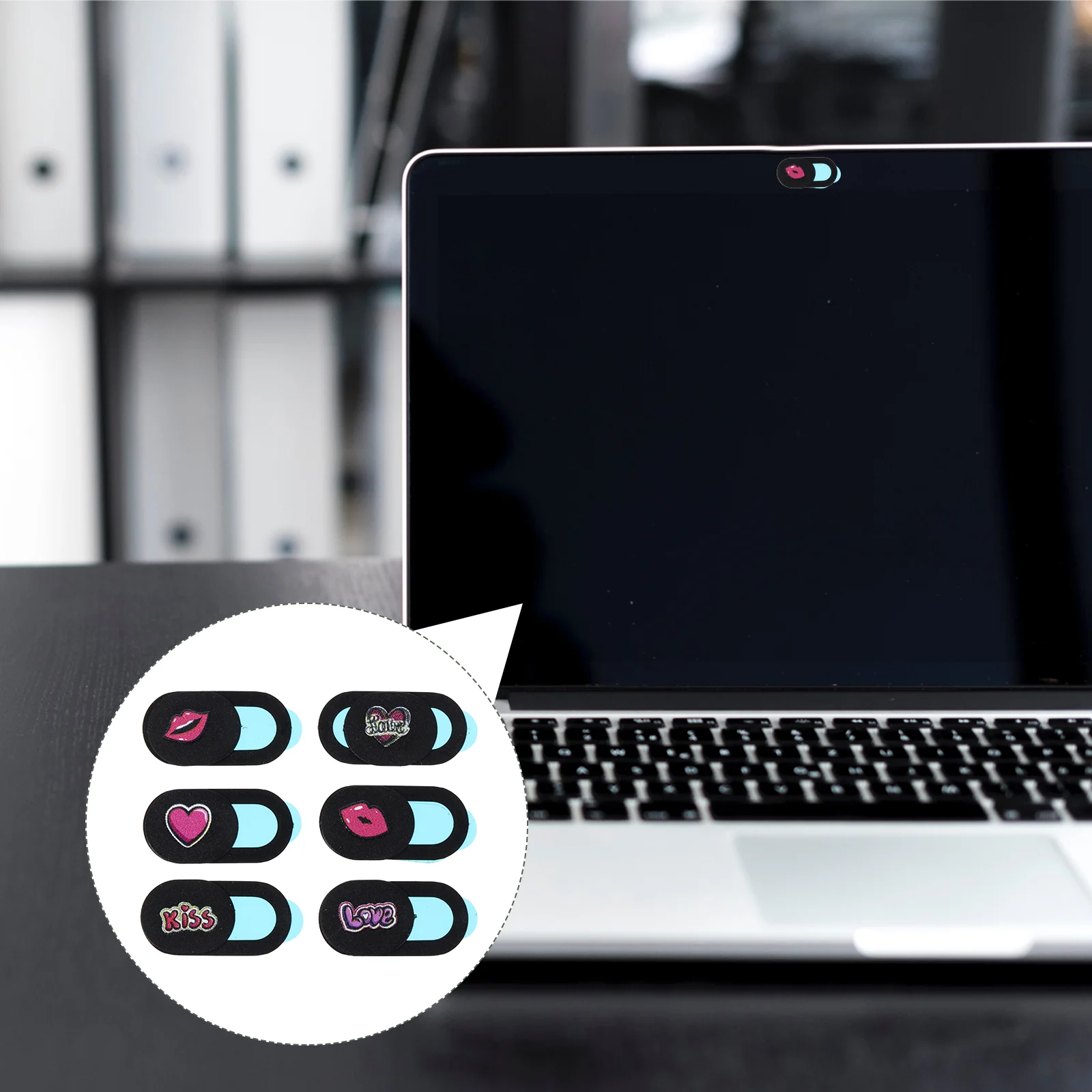 

4PCS/Set Portable Adhesive Lens Webcam Patch Slide Cover for Tablet Desktop Computer Laptop