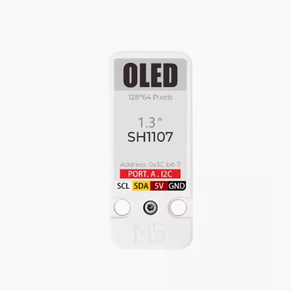 Блок OLED расширенного экрана M5Stack 1 3 дюйма черная/белая панель дисплея SH1107 drive