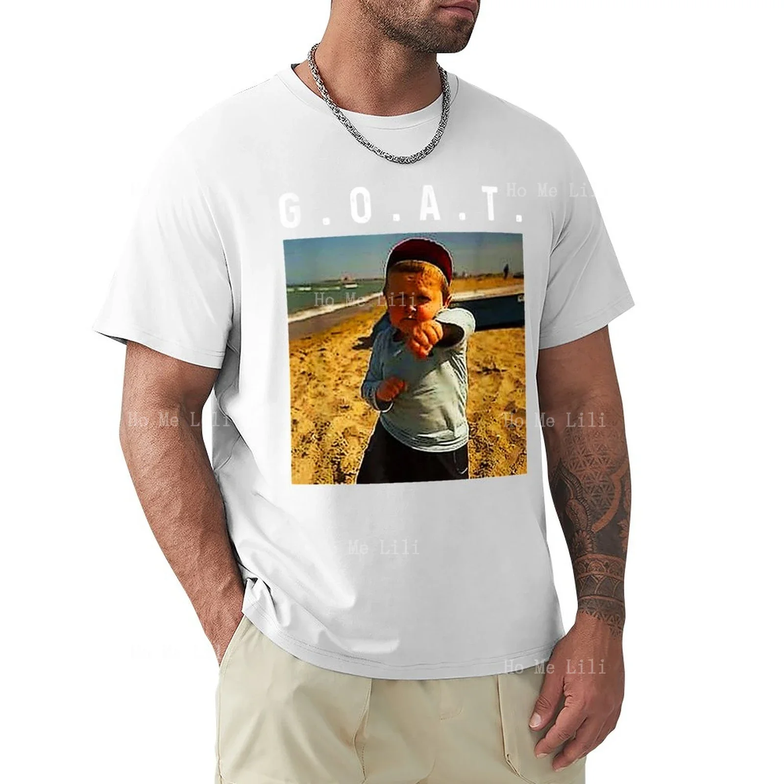 G. O. A. T.Hasbulla Hasbullah Smile Custom Men T-Shirt