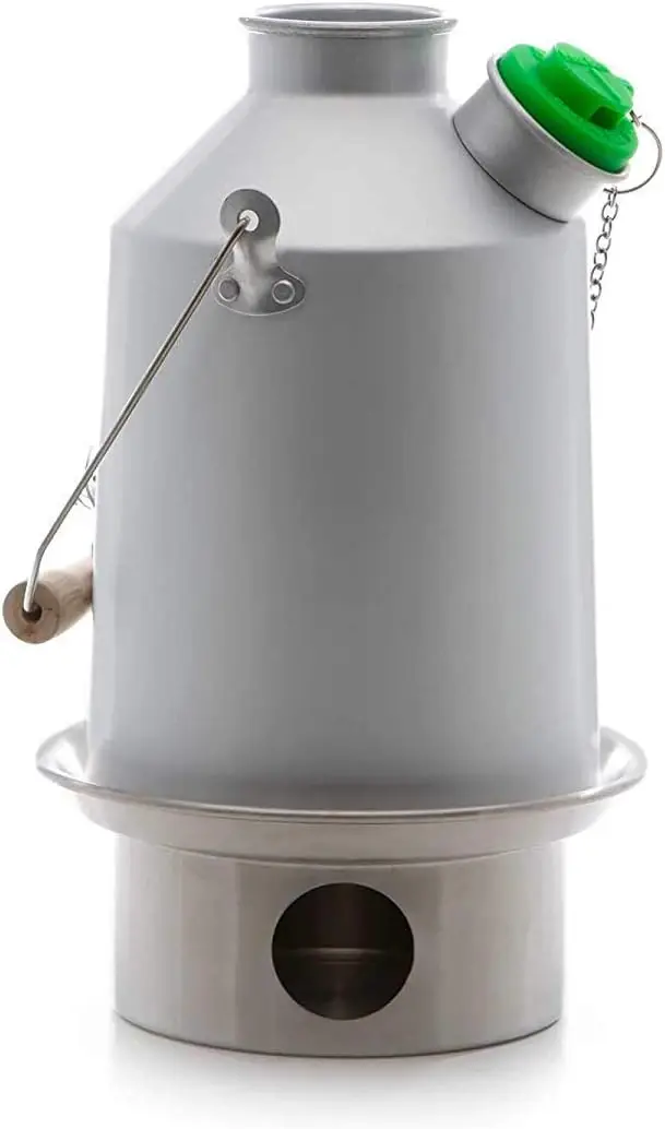 

Kettle 41 oz. Anodized Aluminum (1.2 LTR) Rocket Stove Boils Water Ultra Fast with just Sticks/Twigs. Enables You to Rehydrate