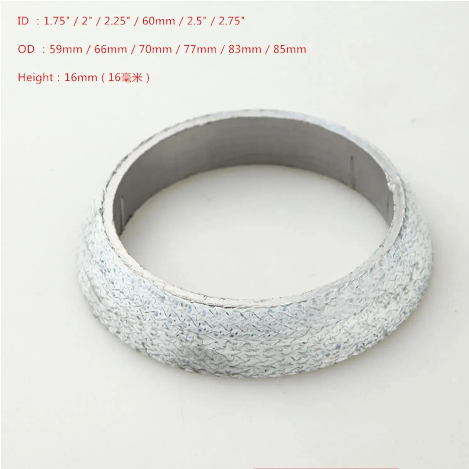 

Выхлопной фланец 1,75 дюйма 2 дюйма 2,25 дюйма 2,5 дюйма 2,75 дюйма для выхлопной трубы, графитовый элемент со сваркой