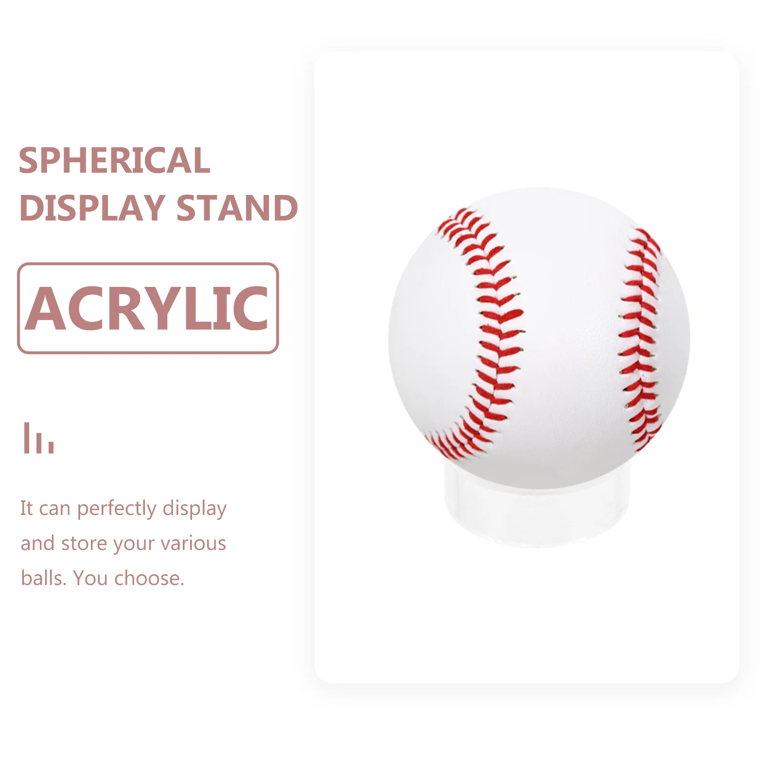 6 шт. прозрачная подставка для мяча |