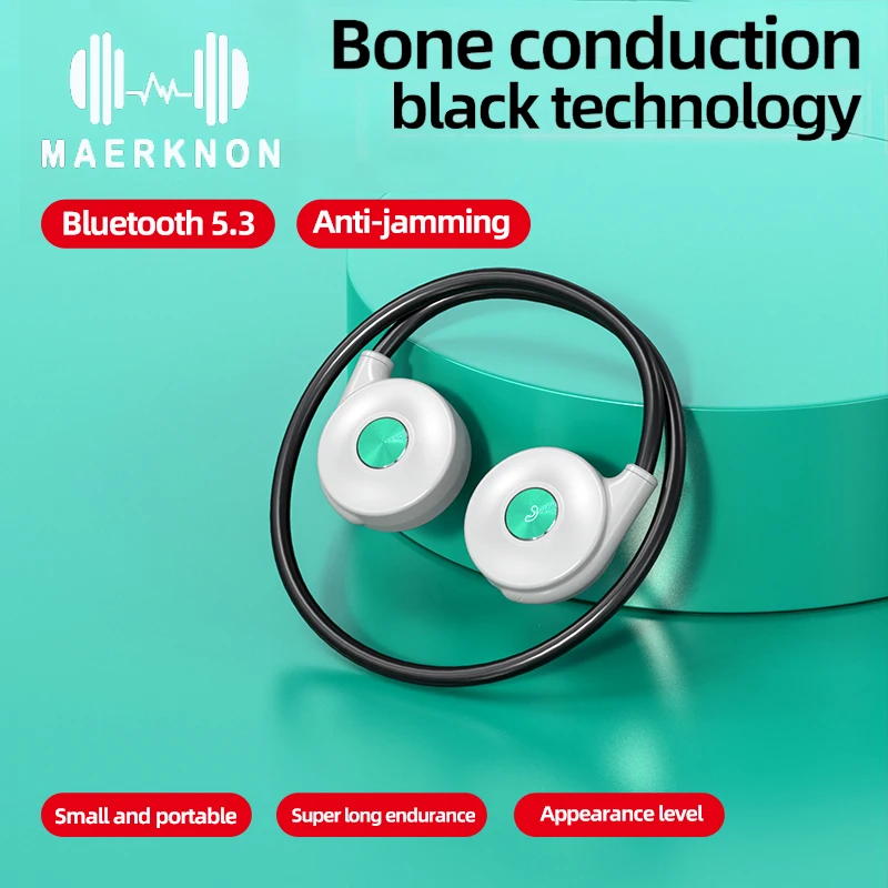 

M1S Original Bone Conduction Earphones Wireless Bluetooth Headset Sports Waterproof Headphones with Mic Noise Canceling Earbuds