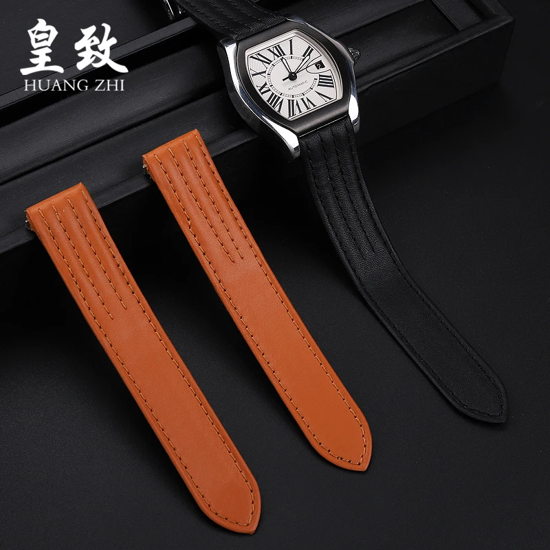 Быстросъемный нейлоновый ремешок для наручных часов 19 мм из коровьей кожи