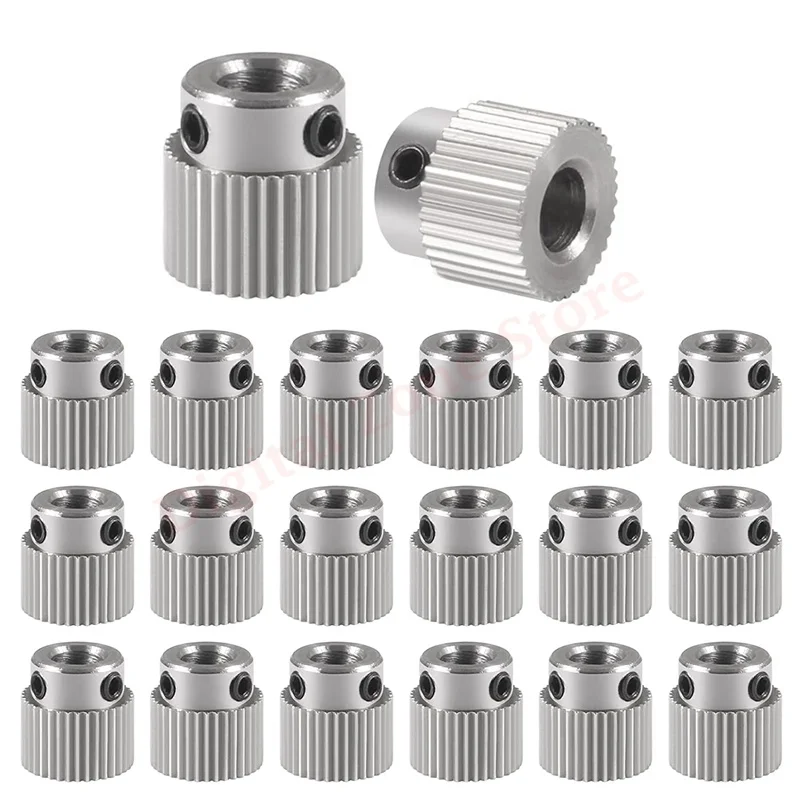 

20Pcs 3D Printer Extruder Planetary Gear Wheel Stainless Steel 36 Teeth 5mm ID 11mm OD for MK7, MK8, CR-10, CR-10S, Ender 3