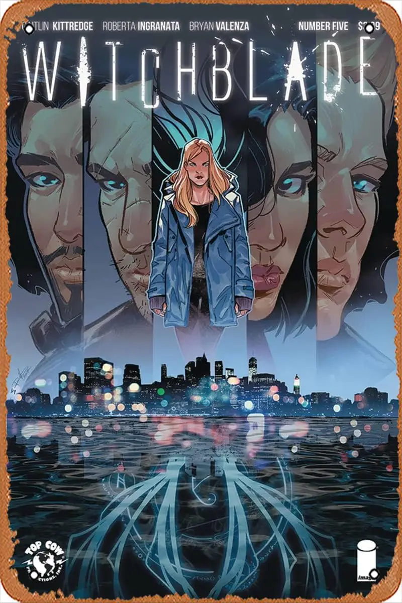 Zuhhgii Ретро персонажи комиксов Металлическая вывеска - Witchblade (2nd Series) 5 Комикс NM