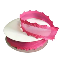 width 25mm solid color organza ribbon for diy headwear wedding party decoration gift packing