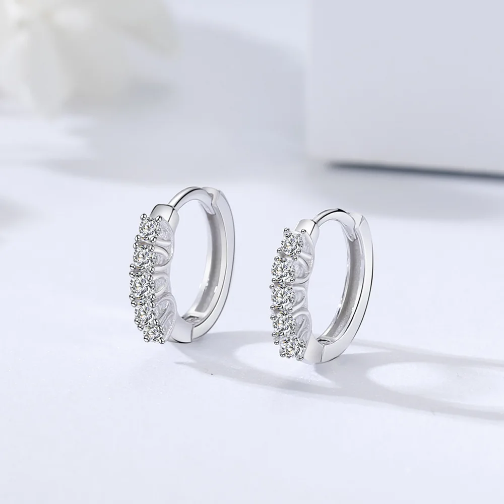 

2022 sterling silver s925 new simple women's earrings Korean version personality mini fashion round earrings jewelry