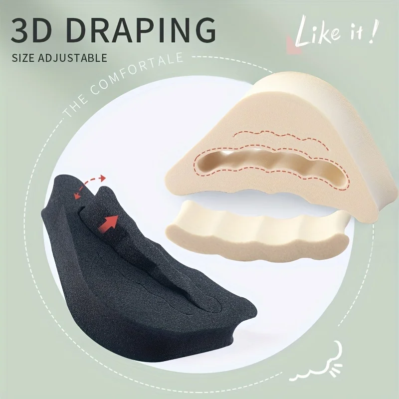5Pairs Forefoot Insert Pad for Women High Heels Toe Plug Half Sponge Shoes Cushion Feet Filler Insoles Anti-Pain Shoe Pads