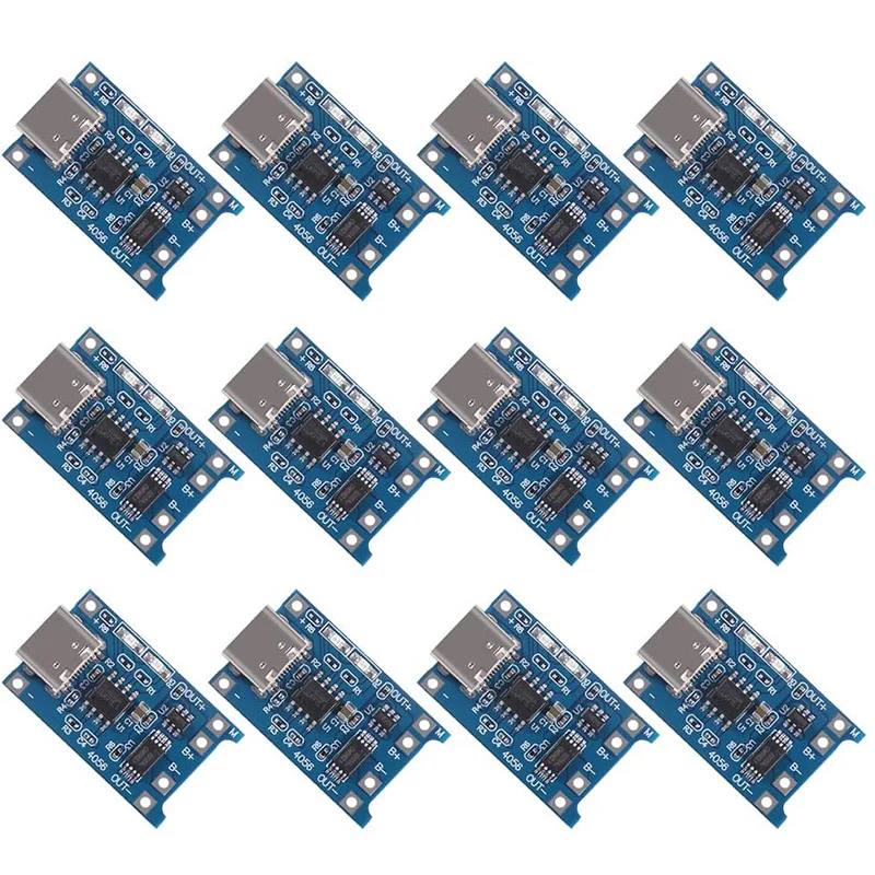 

Type-C Micro Mini 5V1A 18650 TP4056 Lithium Battery Charger Module Charging Board With Protection Dual Functions 1A Li-ion