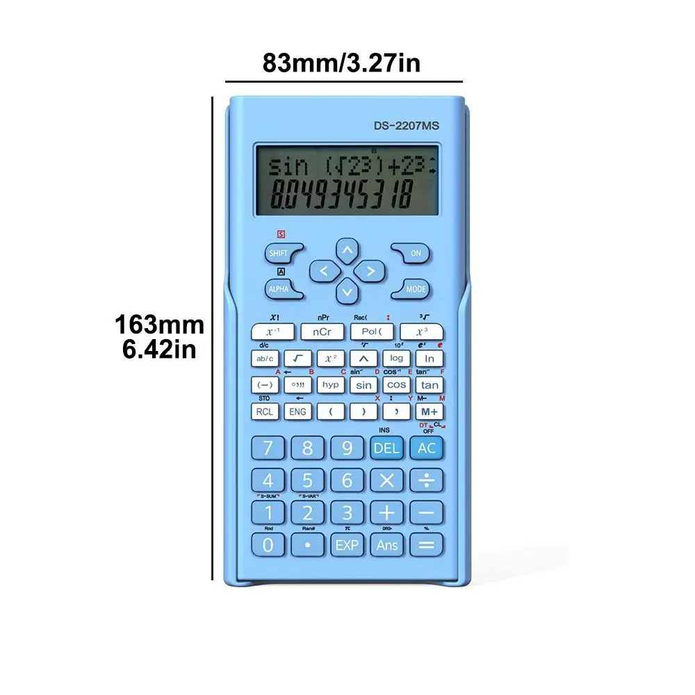 240 функций инженерный научный калькулятор 2-линейный 12-значный