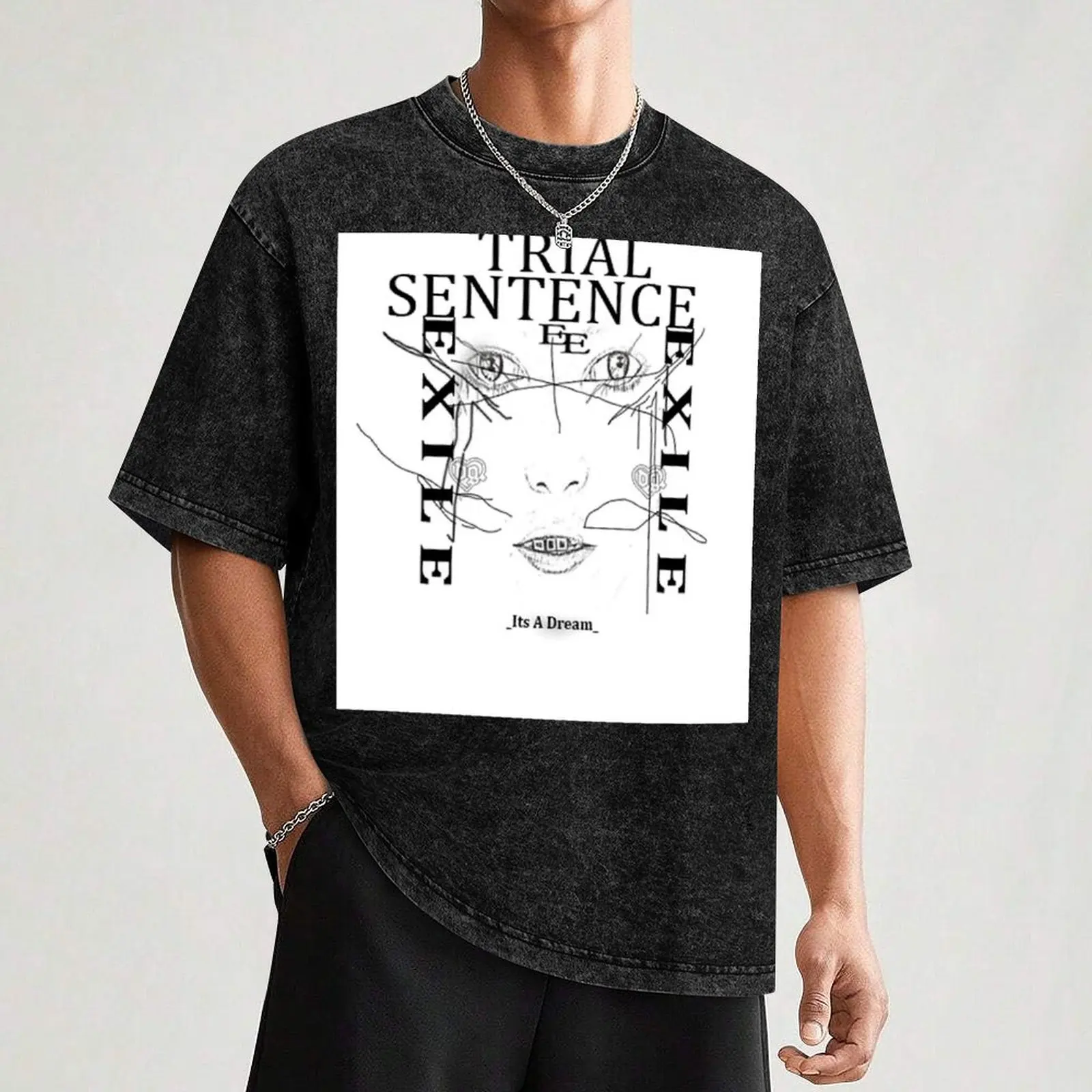 Футболка Bladee Drain Gang Trial Sentence хлопок мужская