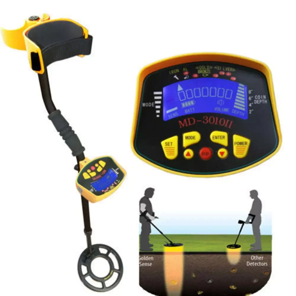 

Outdoor Smart Underground Metal Detector Gold Digger Treasure Hunter Tracker Safety Metal Detector MD 3010II LCD Display