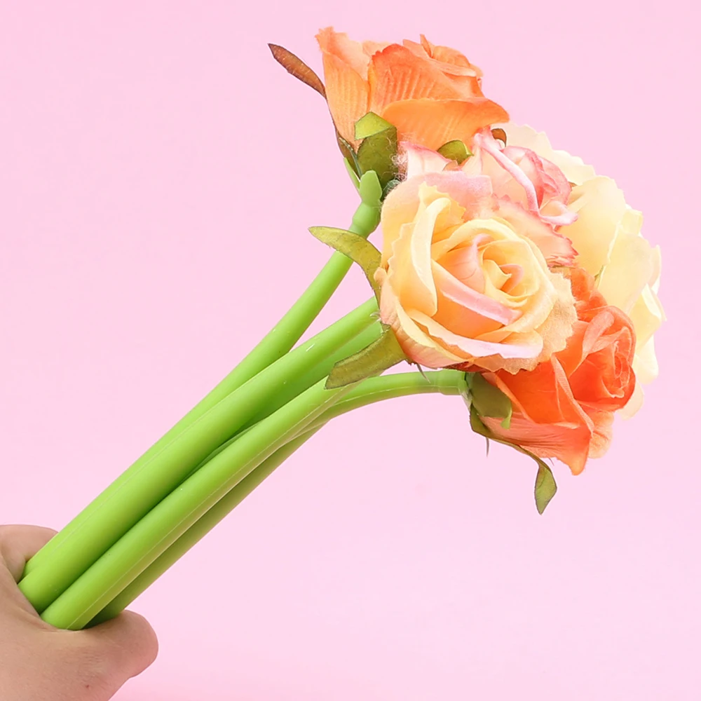 Новинка элегантные необычные ручки с цветком пиона милые кавайные гелевые