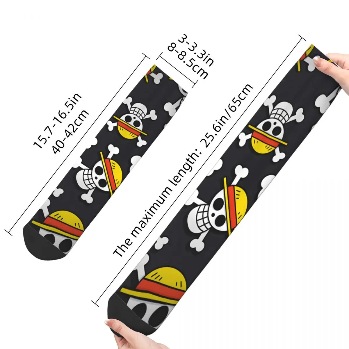 Hip Hop Retro Skull Crazy Men's Socks One Piece Unisex Harajuku Pattern Printed Funny Novelty Happy Crew Sock Boys Gift