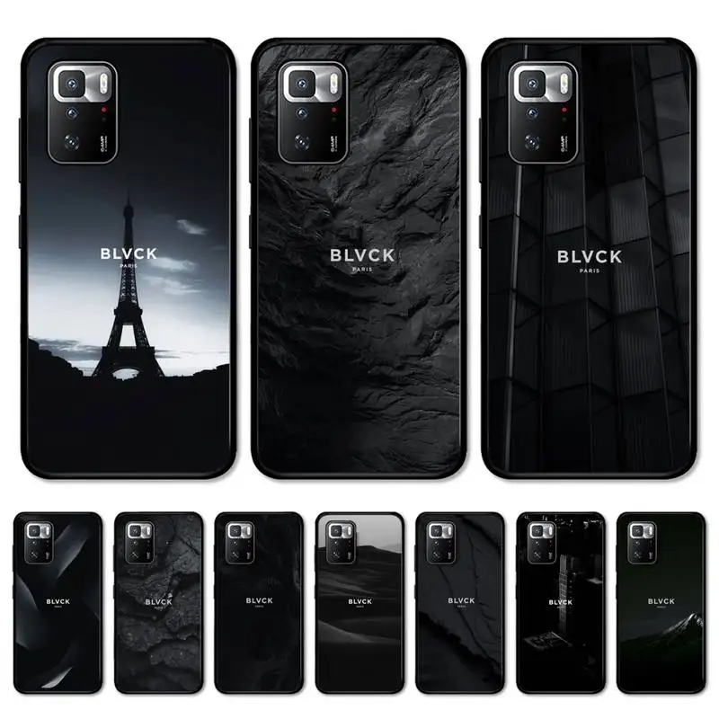 

Black Blvck Flower Phone Case for Redmi Note 8 7 9 4 6 pro max T X 5A 3 10 lite pro