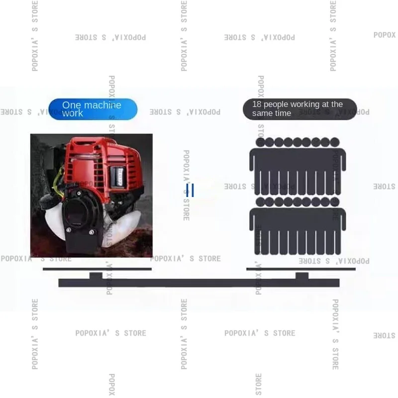 Портативная свадебная машина ручной фреза 2-тактный хост 52CC с колесом 2 кВт