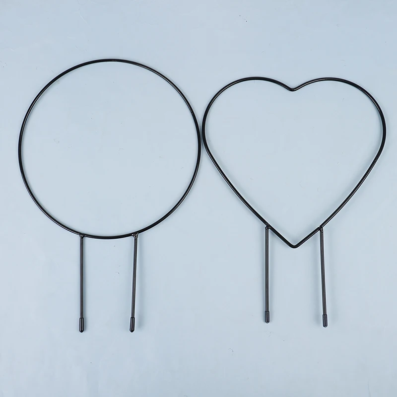 

Metal Iron Round Heart Shaped Garden Plant Support Stake Stand For DIY Potted Climbing Plants Flower Vegetables Vine Rack