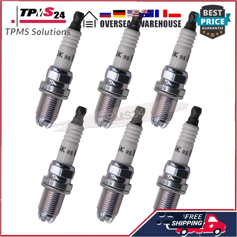 

12120037607 6Pcs Spark Plugs For BWM 323Ci 323i 323is 325Ci 325i 325xi 328Ci 328i 330Ci 330i 330xi 525i 528i 530i X3 X5 Z3 Z4