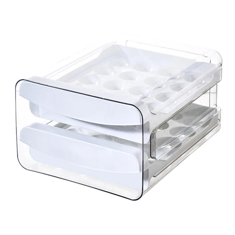 

Refrigerator Inner Partition Layer Egg Preservation Box Household Hanging Basket Drawer Type Freezing Finishing Layered Egg Box