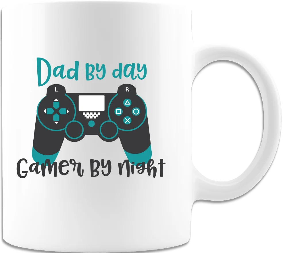 

Dad By Day, Gamer By Night Coffee Mug - White