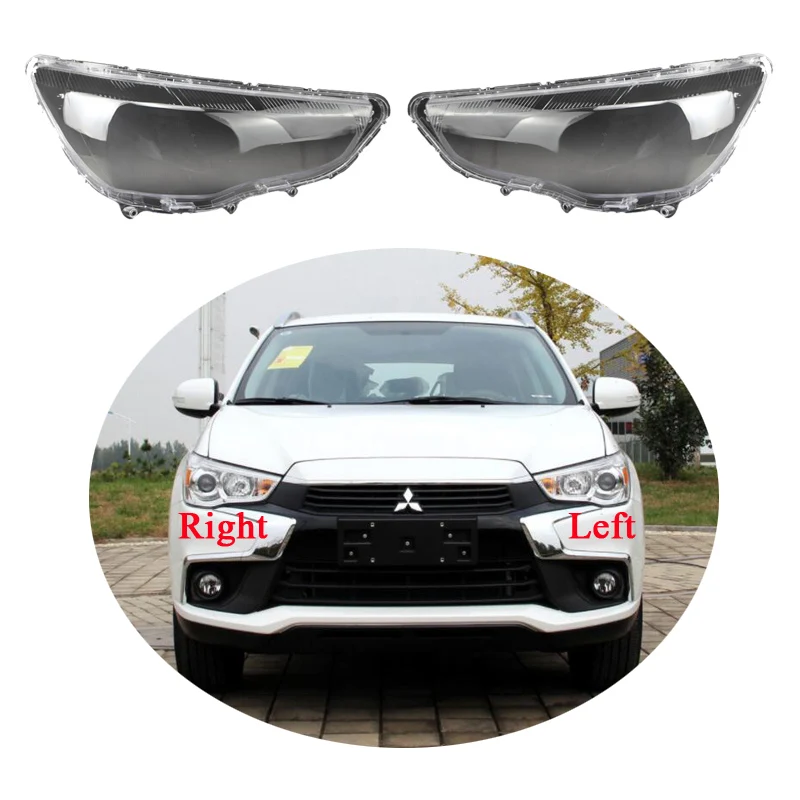 

For Mitsubishi ASX Lampshade 2013 2014 2015 2016 2017 2018 Headlight Cover Lamp Shade Transparent Headlamp Shell Lens Plexiglass