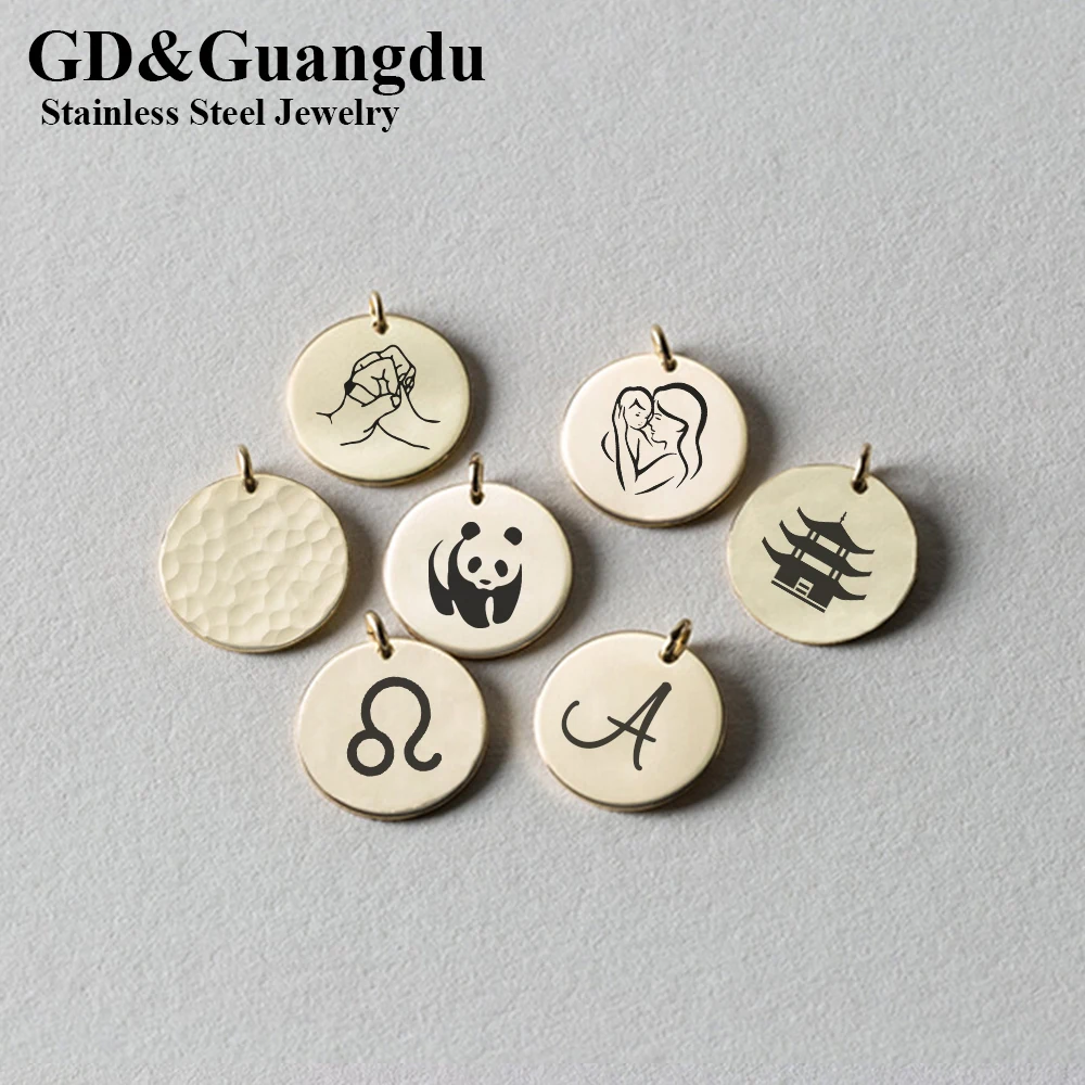 

Wholesale Stainless steel Bulk Items Jewelry Findings Gold Necklace Pendants Designer Charms for Jewelry Making Supplies