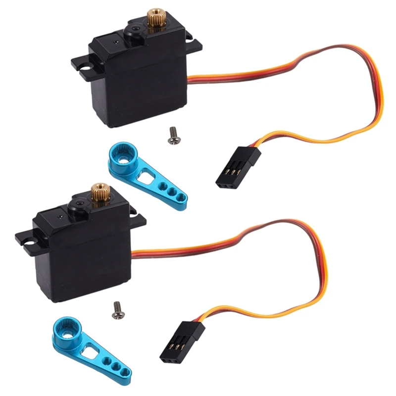 

2X трехпроводная металлическая Шестерня сервопривода для Wltoys 144001 Φ Радиоуправляемый внедорожник Радиоуправляемый автомобиль обновленный ...