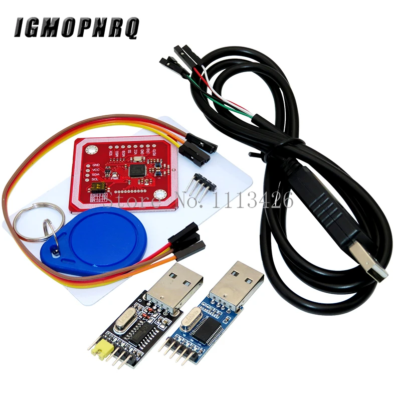 PL2303HX USB кабель для загрузки PL2303 USB к TTL модулю PN532 NFC RFID пользовательский комплект полное шифрование копировальный ридер писатель режим IC карта