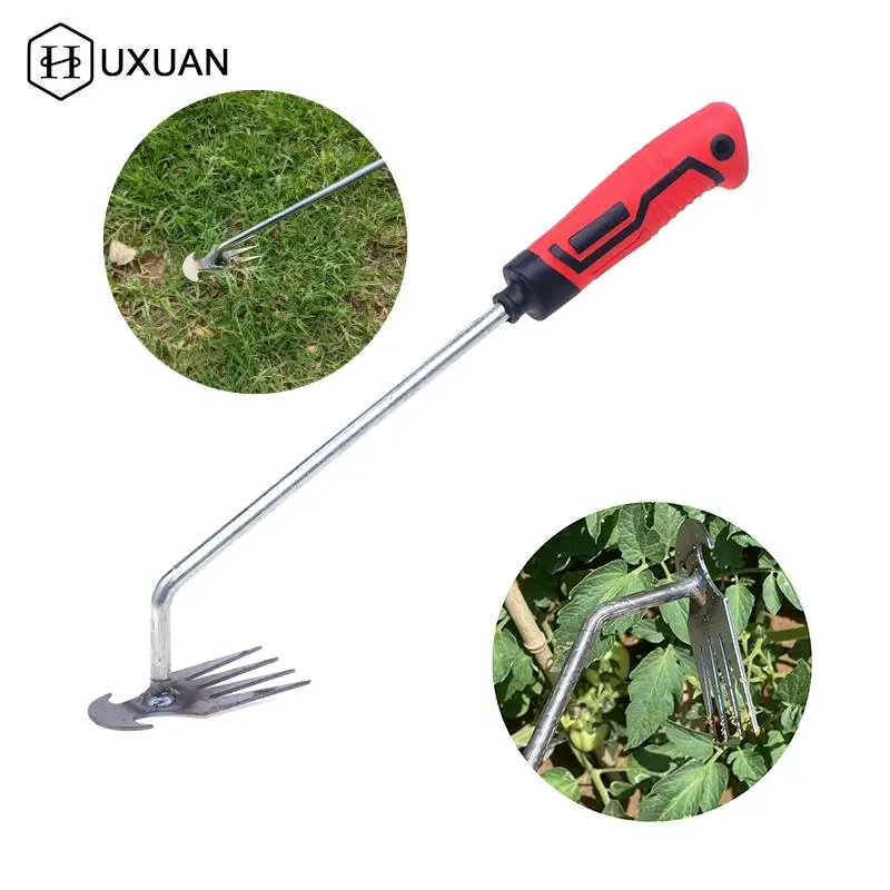 

Gardening Hoe Weeding Tool Root Pulling Small Rake Loosening Soil Digging Wild Vegetables Steel Agricultural Tools