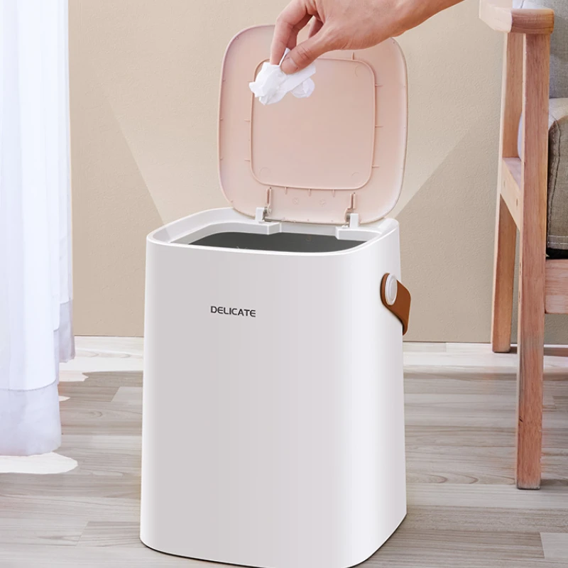 

Plastic Bucket Bedroom Trash Can Kitchen Dumpster Cut Kawaii Trash Can Home Garbage Container Lixeira Banheiro Waste Disposer