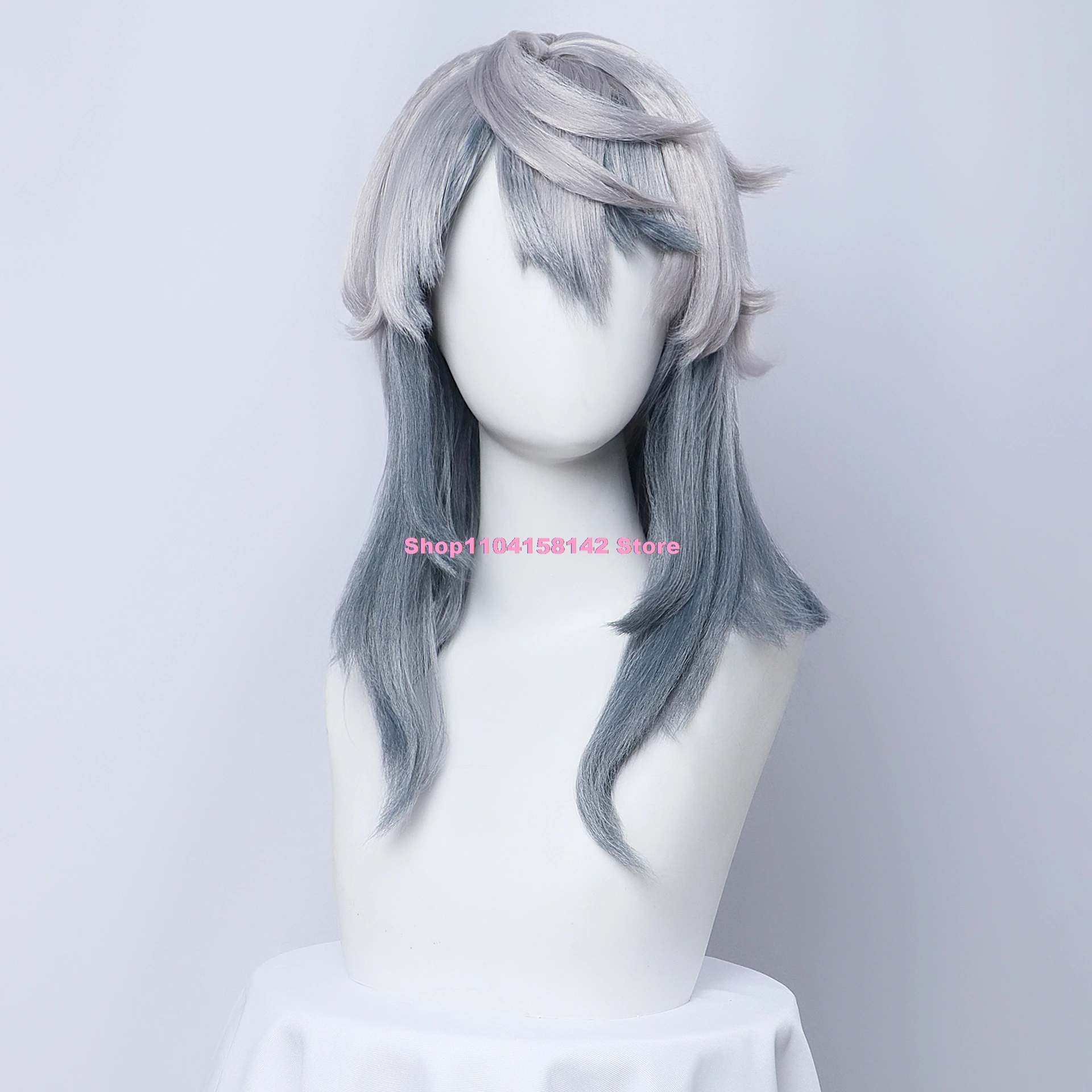 Honkai Star Rail New Skins Sunday Cosplay Costume Wig Uniform Blue White Coat Earrings Shoes Halloween Party Women Men Props